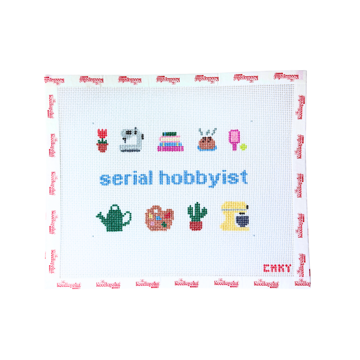 Serial Hobbyist - Needlepoint Canvas (5x7")