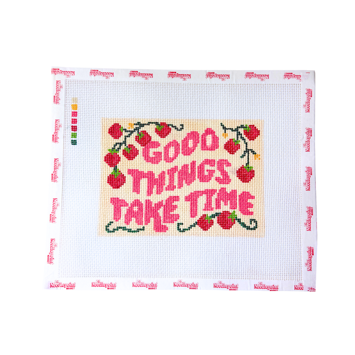 Good Things Take Time - Needlepoint Canvas (5x7")